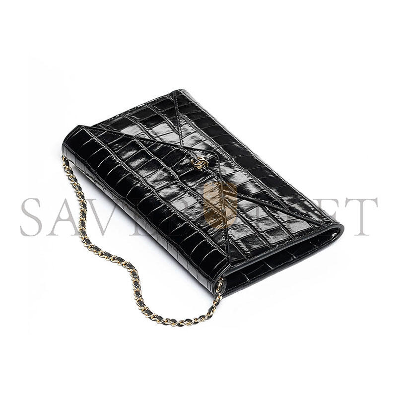 CHANEL CLUTCH WITH LEATHER STRAP AP5232 (21.5*13*2cm) 